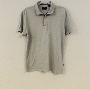 Boss Polo Cotton T-shirt Gray Size Large